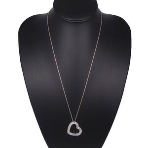 Tiffany Co Menards collaboration heart necklace silver
